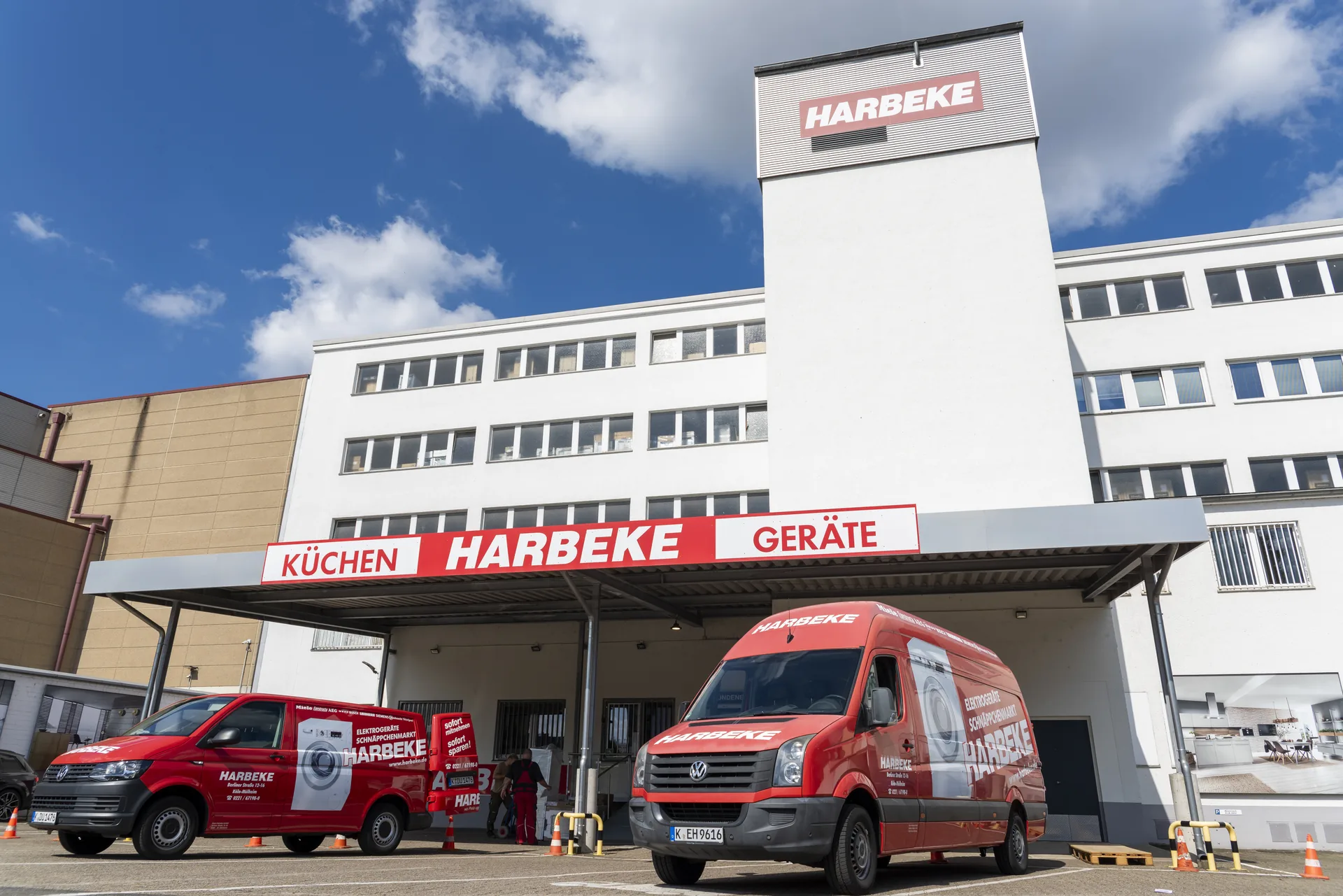 Harbeke Servicefahrzeug, eigener Kundendienst rund um Köln