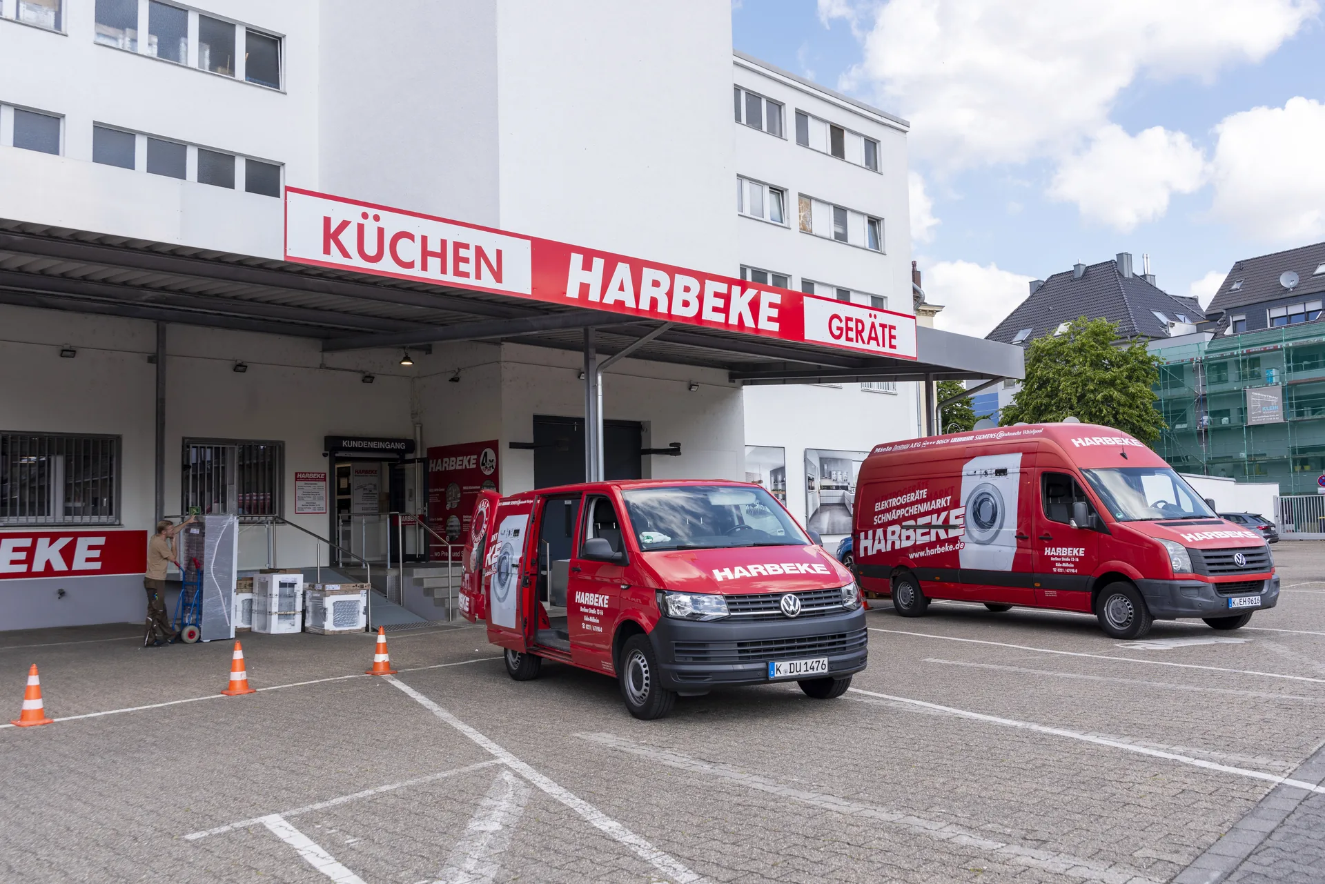 Harbeke Servicefahrzeug, eigener Kundendienst rund um Köln