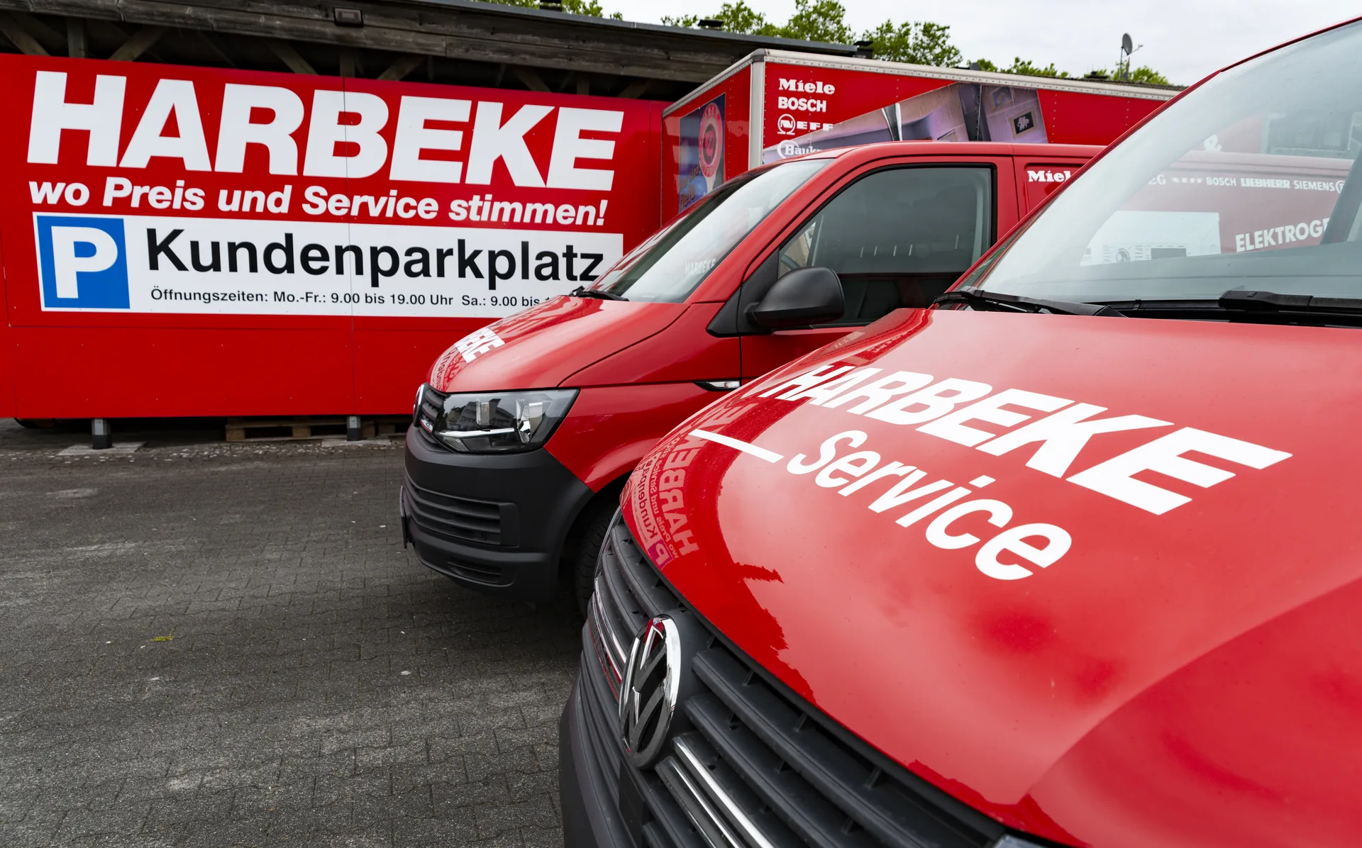 Harbeke Servicefahrzeug, eigener Kundendienst rund um Köln