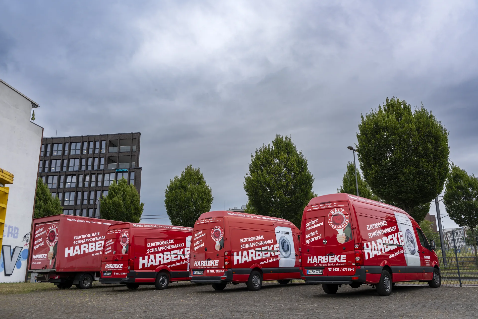 Harbeke Servicefahrzeug, eigener Kundendienst rund um Köln