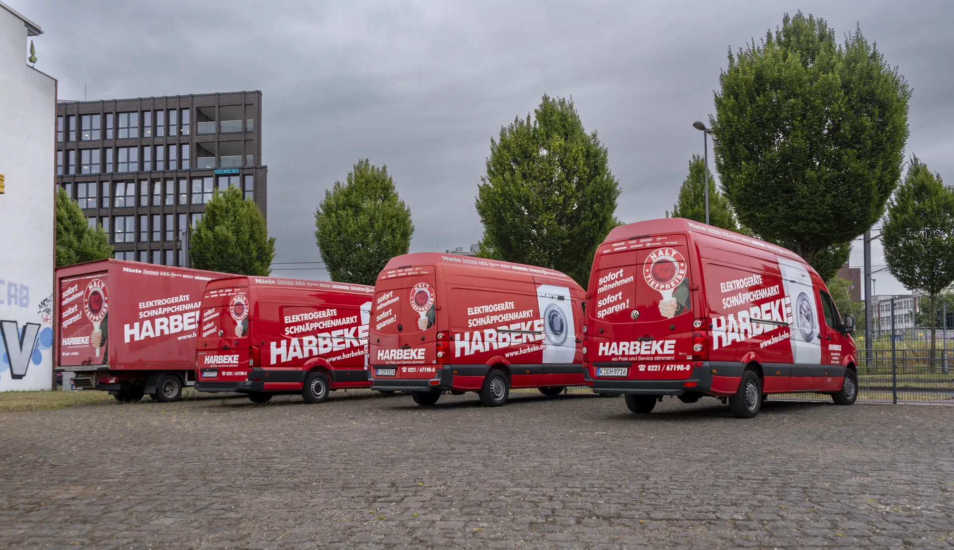 Harbeke Servicefahrzeug, eigener Kundendienst rund um Köln