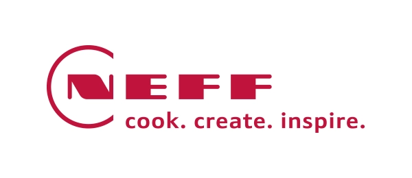 Harbeke • NEFF Logo mit dem Slogan: cook. create. inspire.