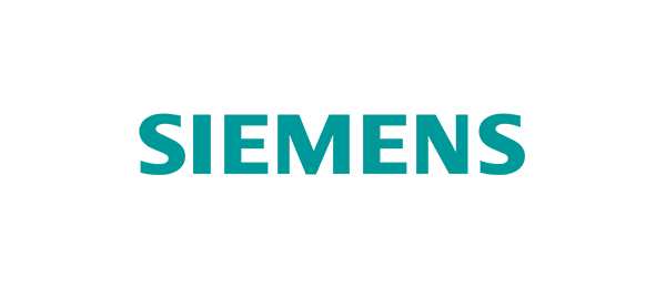 Harbeke • Siemens-Logo in modernem Design auf weißem Hintergrund.